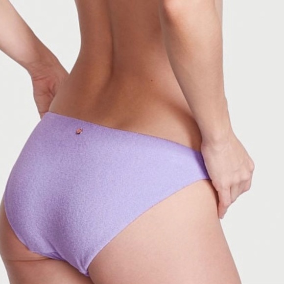 Victoria's Secret Terry Cloth underwire bikini top & bottom lavender purple - Picture 6 of 13